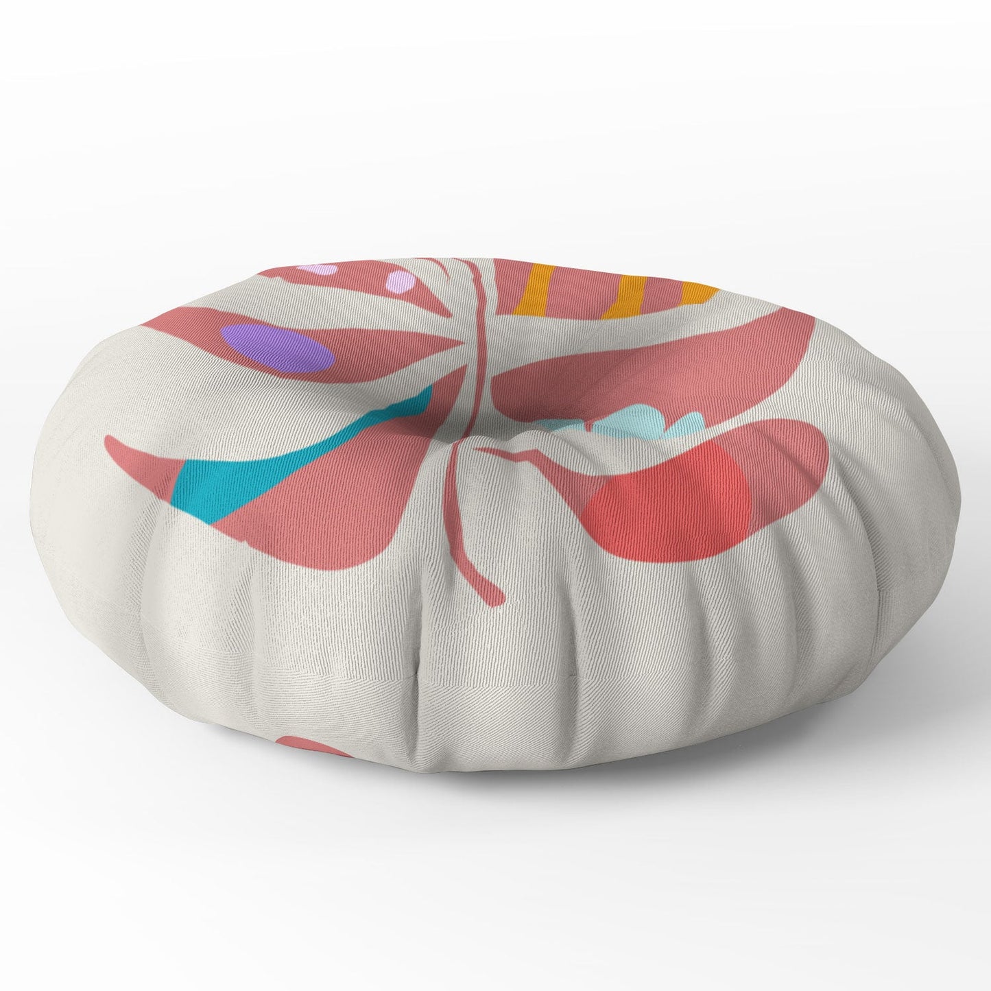 Mirimo Boho Leaf Floor Pillow Round