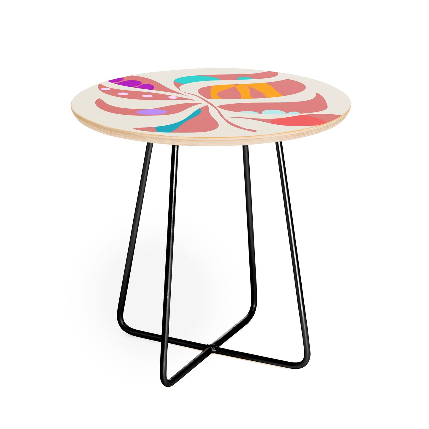 Mirimo Boho Leaf Round Side Table