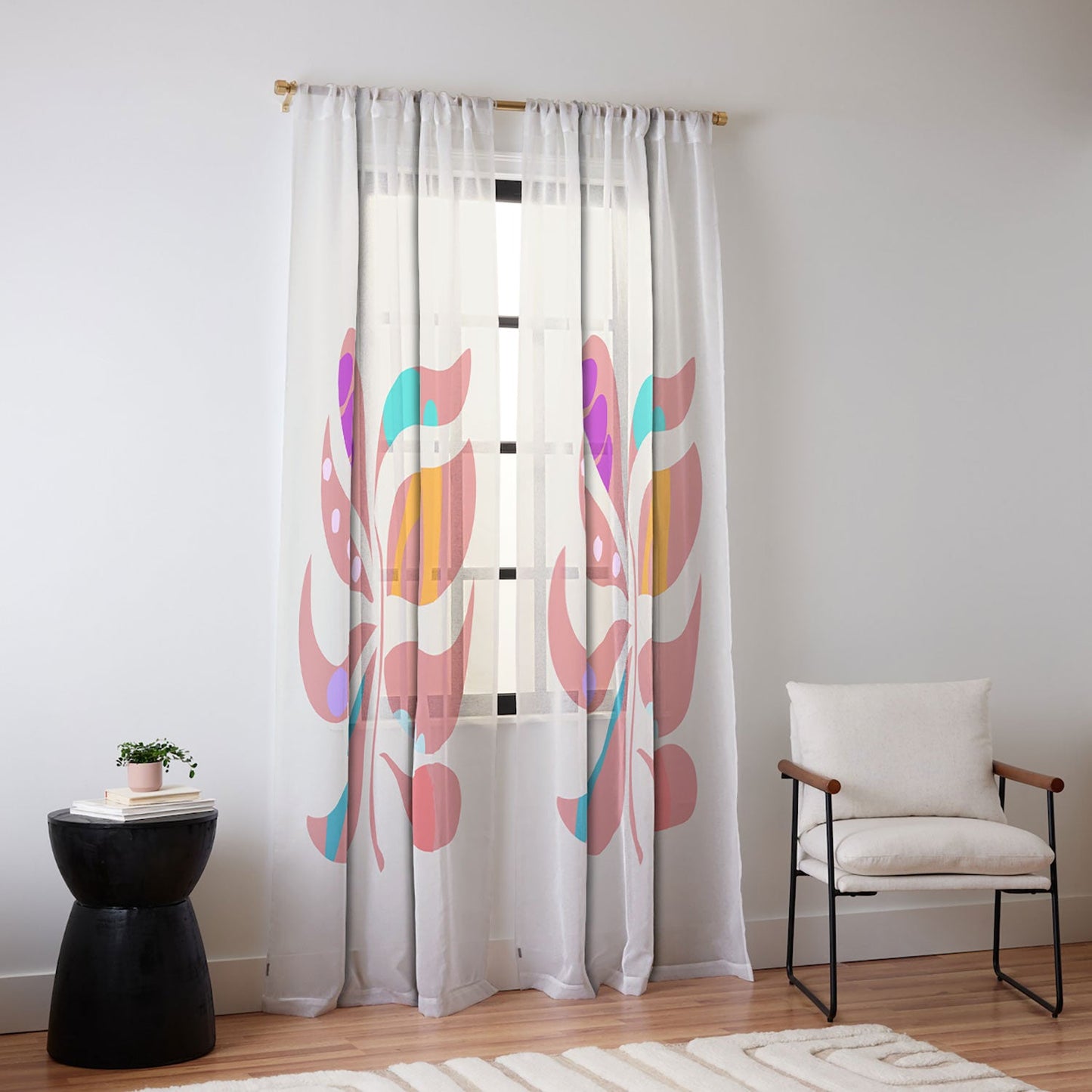 Mirimo Boho Leaf Sheer Non Repeat
