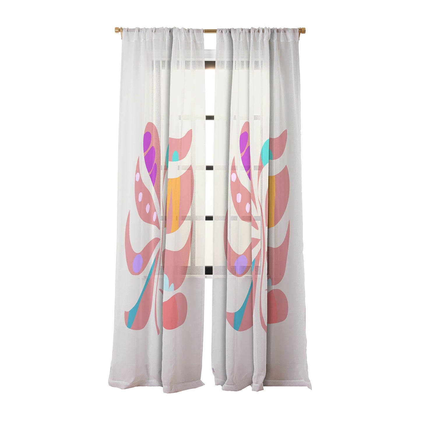 Mirimo Boho Leaf Sheer Non Repeat
