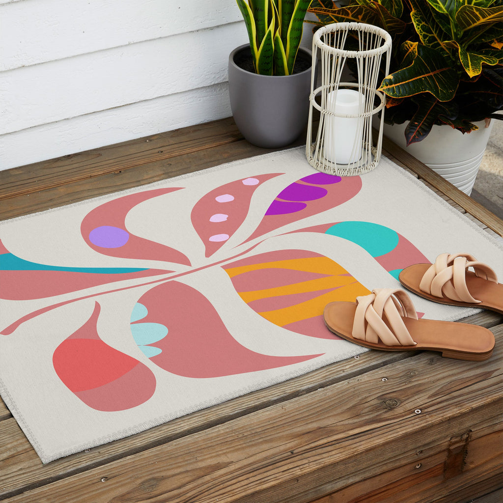 Mirimo Boho Leaf Outdoor Rug