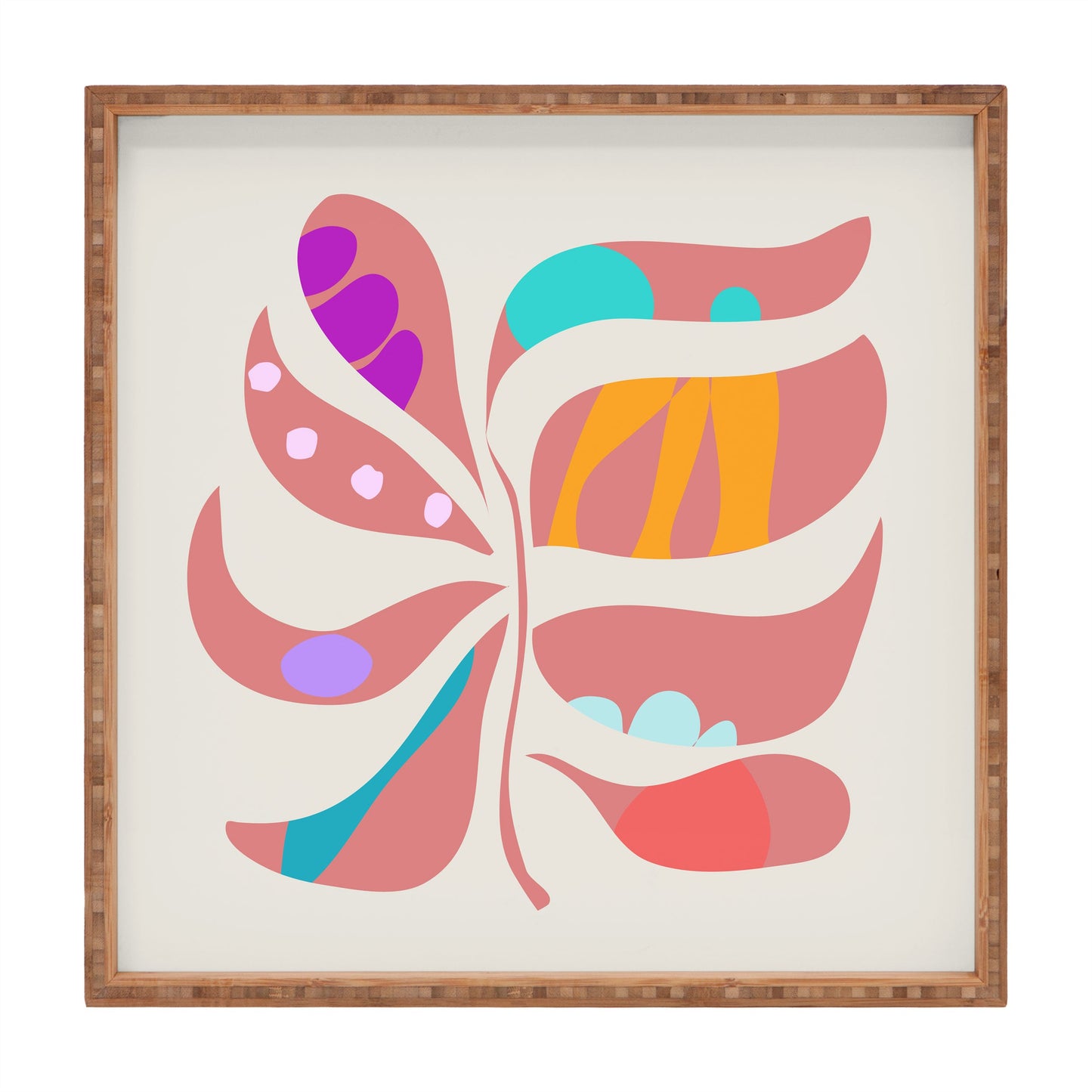 Mirimo Boho Leaf Square Tray