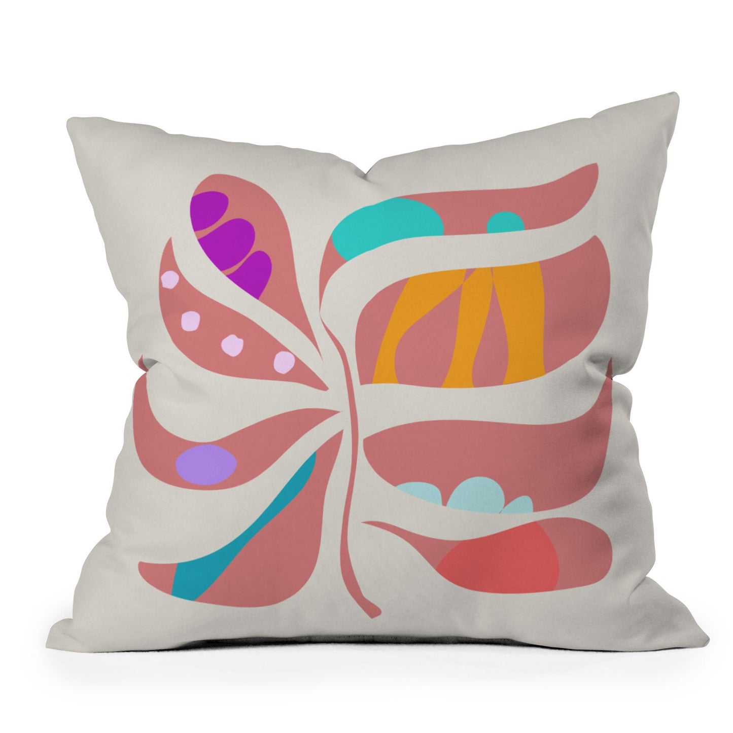 Mirimo Boho Leaf Throw Pillow