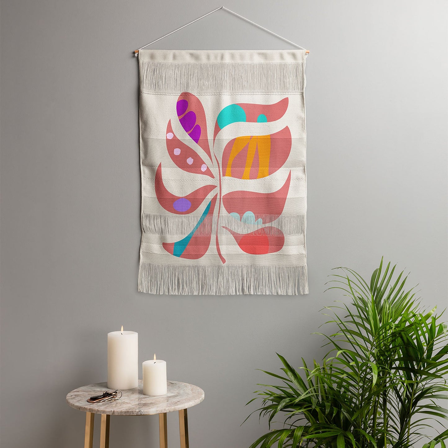 Mirimo Boho Leaf Wall Hanging Portrait