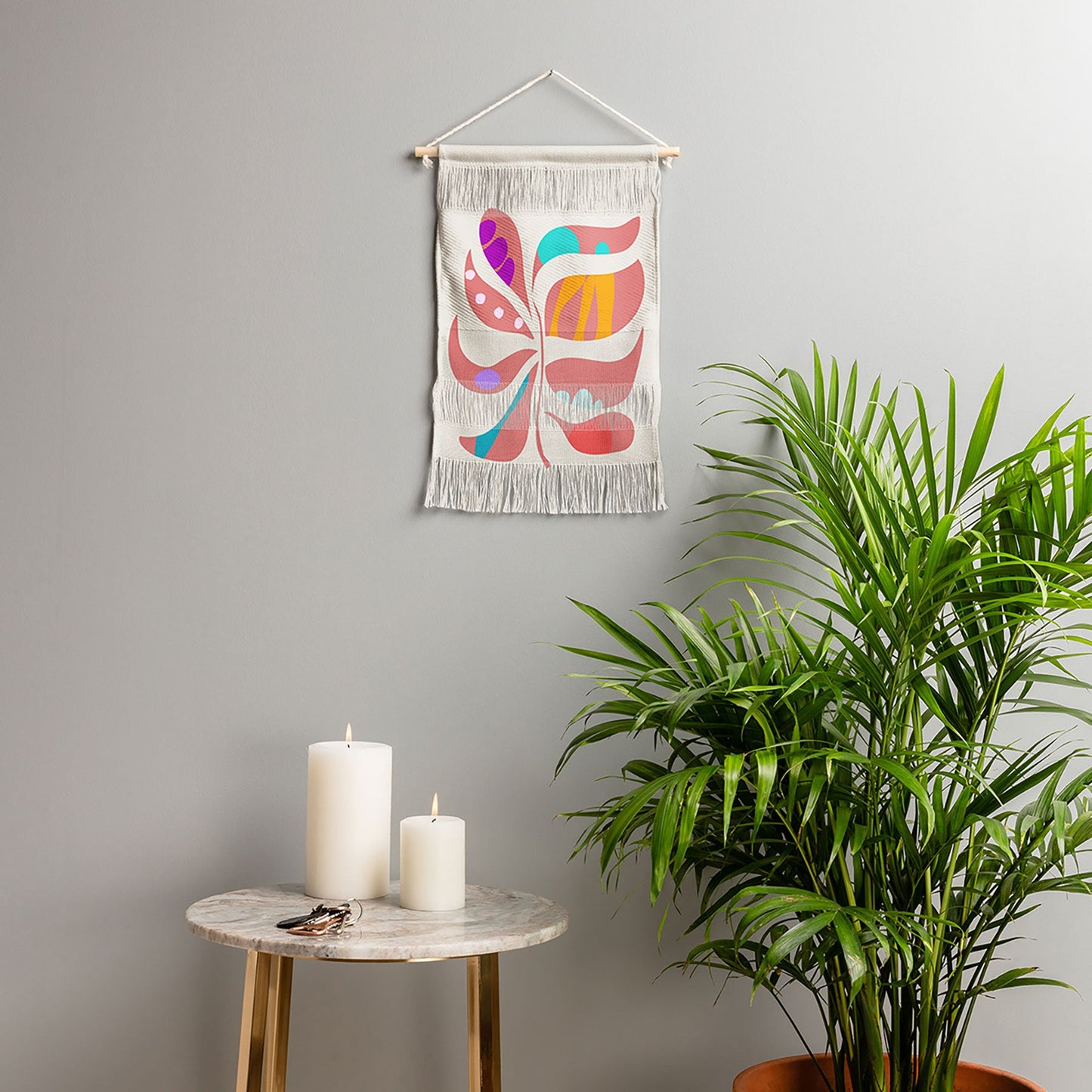 Mirimo Boho Leaf Wall Hanging Portrait