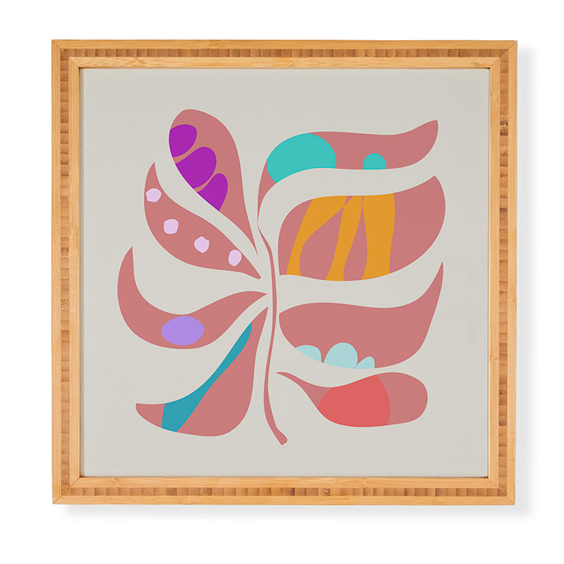 Mirimo Boho Leaf Framed Wall Art