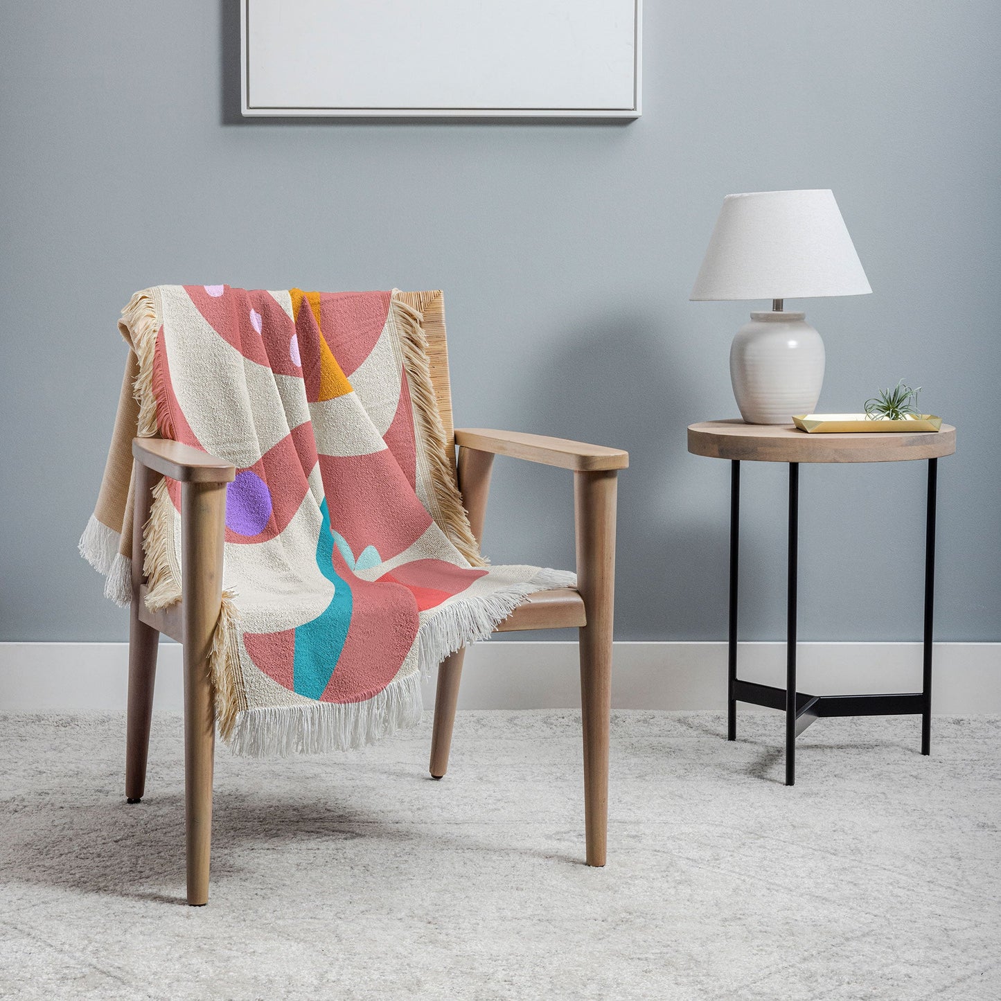Mirimo Boho Leaf Throw Blanket