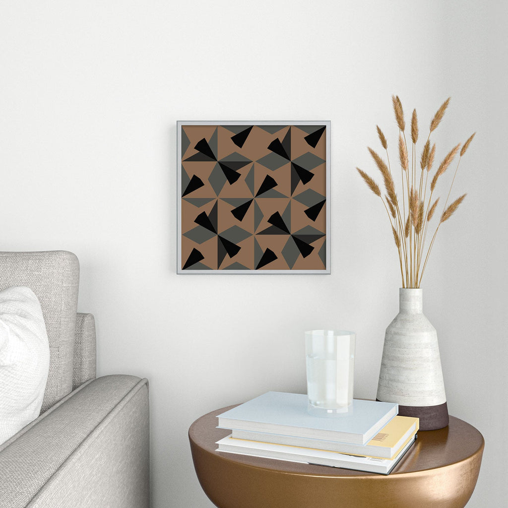 Mirimo Bosa Fall 1 Square Metal Framed Art Print