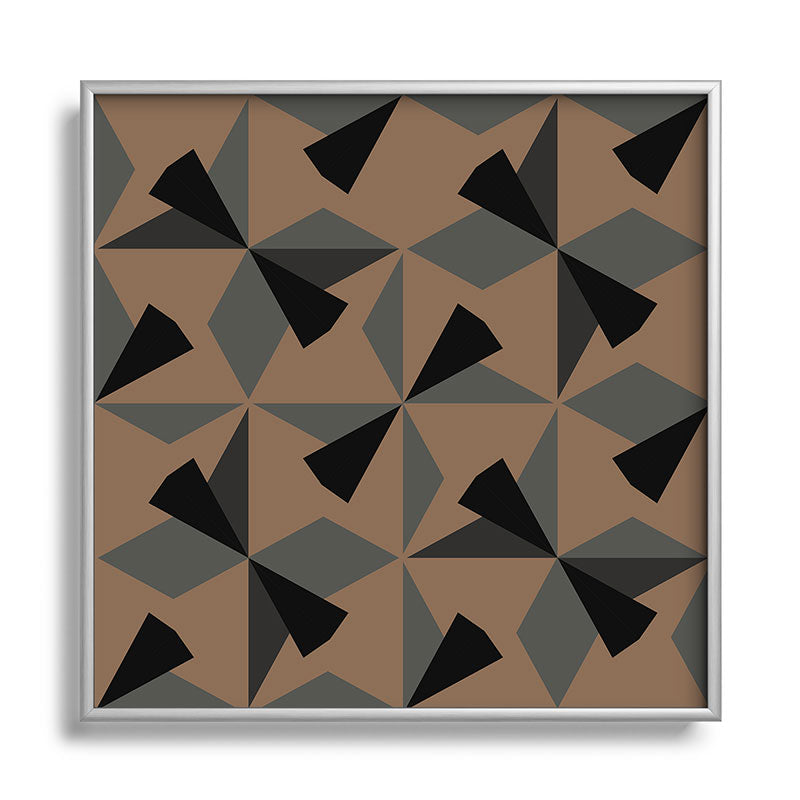 Mirimo Bosa Fall 1 Square Metal Framed Art Print