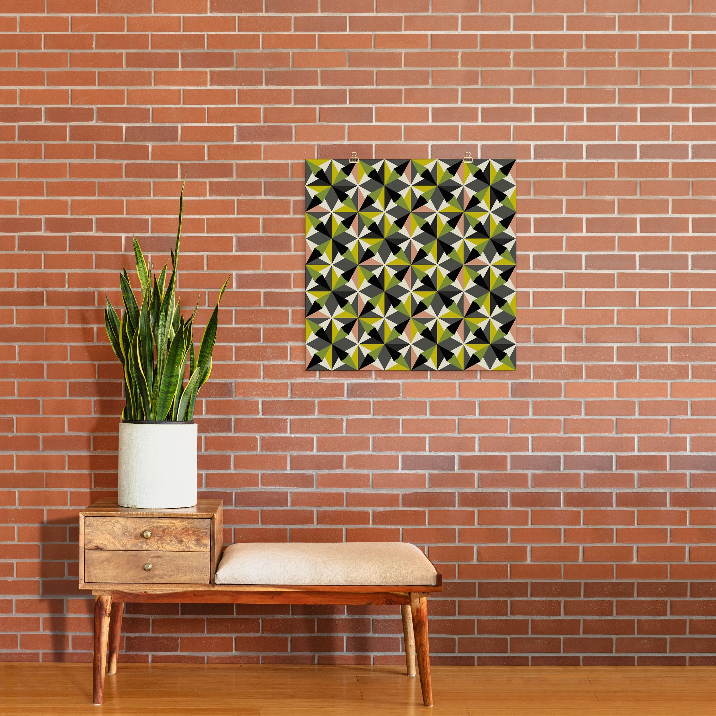 Mirimo Bosa Green Art Print