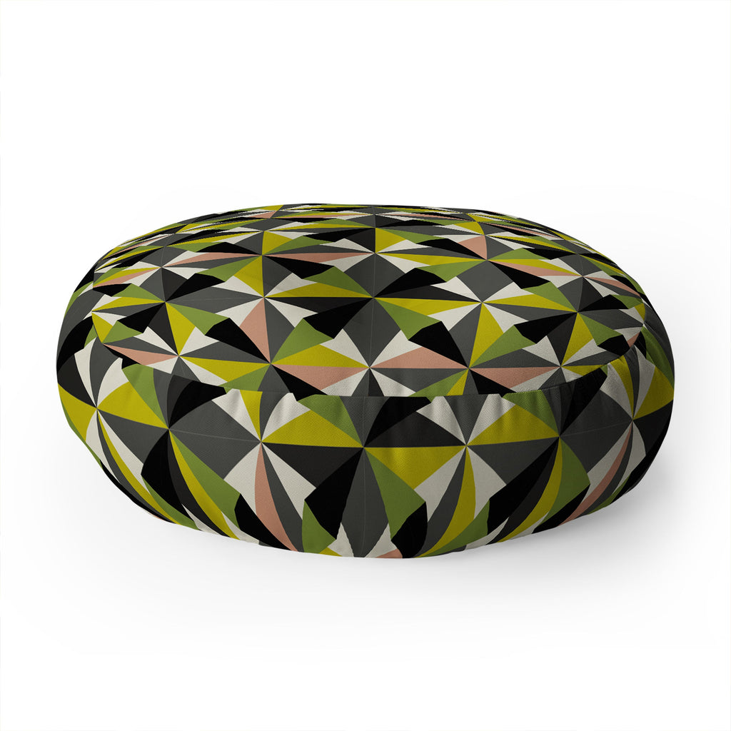 Mirimo Bosa Green Floor Pillow Round