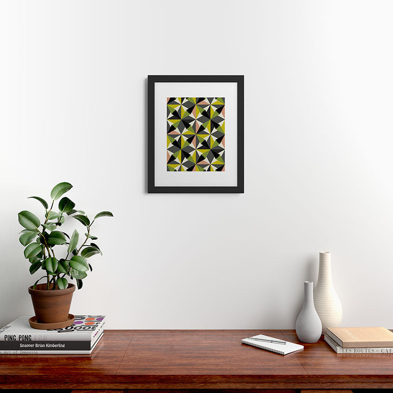 Mirimo Bosa Green Framed Art Print