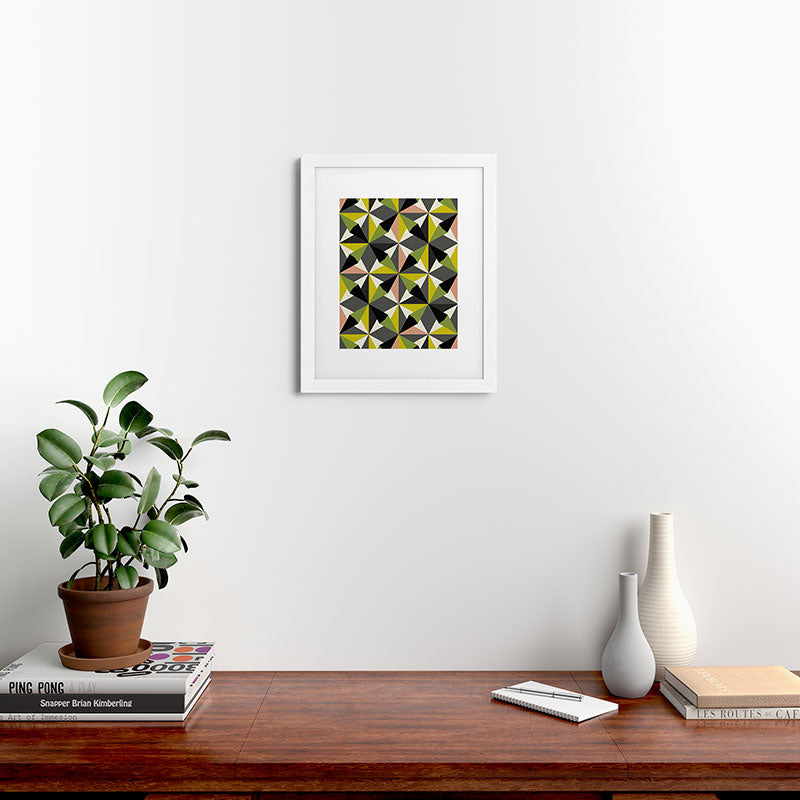 Mirimo Bosa Green Framed Art Print