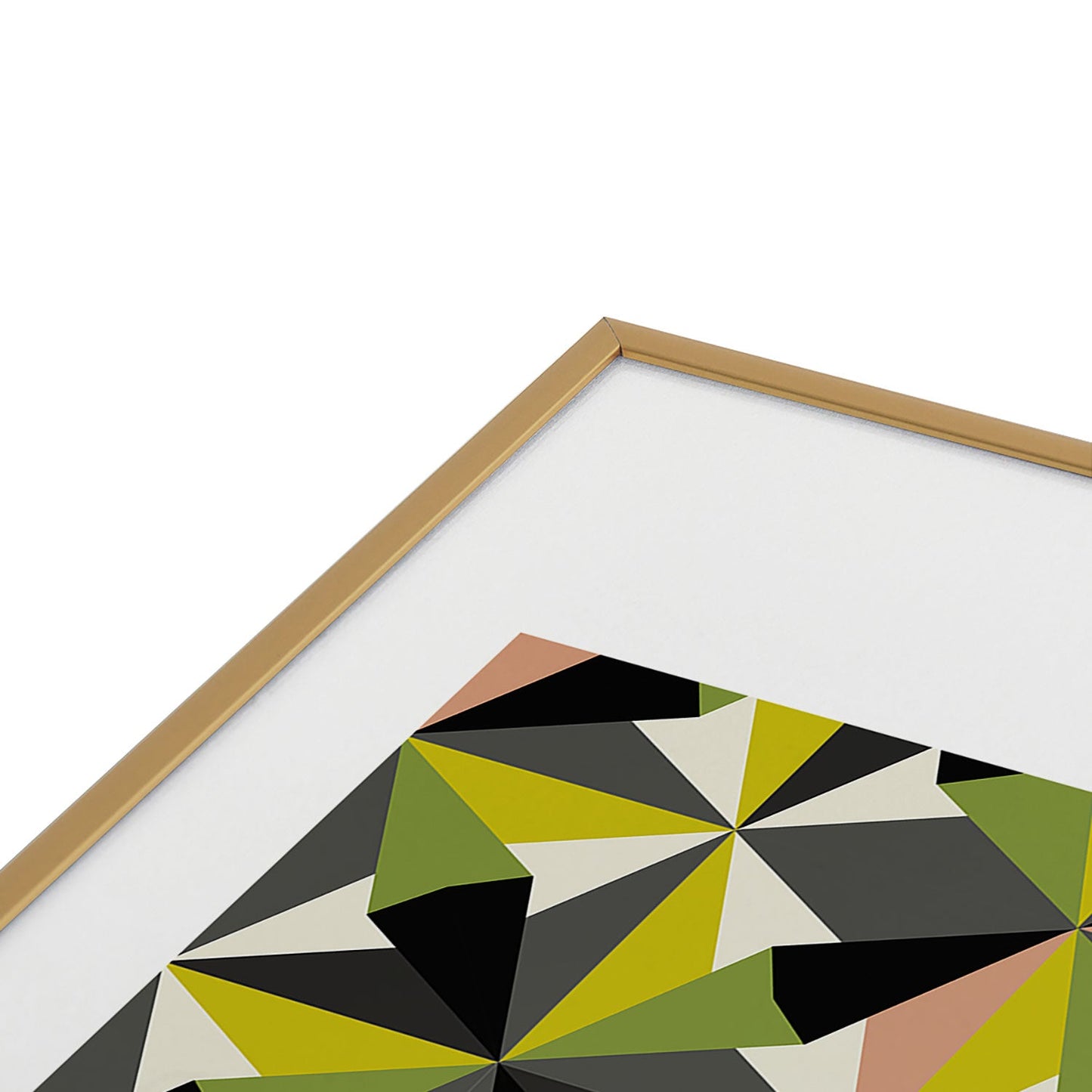 Mirimo Bosa Green Metal Framed Art Print
