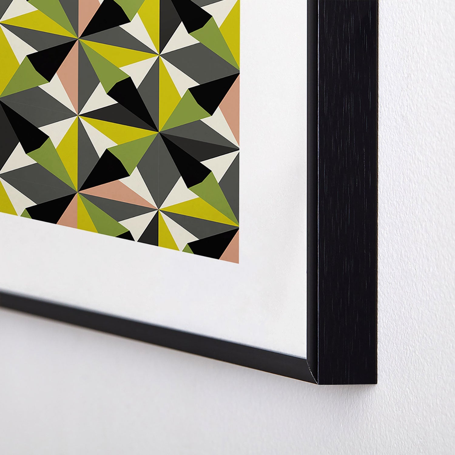 Mirimo Bosa Green Metal Framed Art Print
