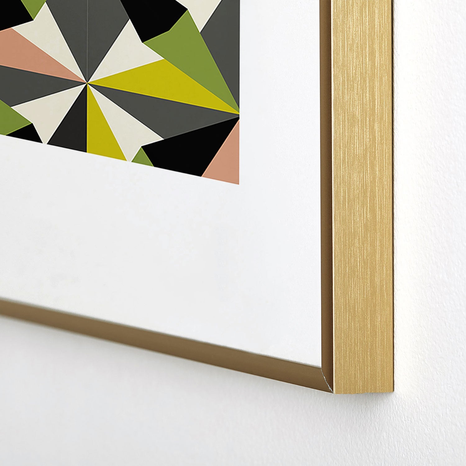 Mirimo Bosa Green Metal Framed Art Print