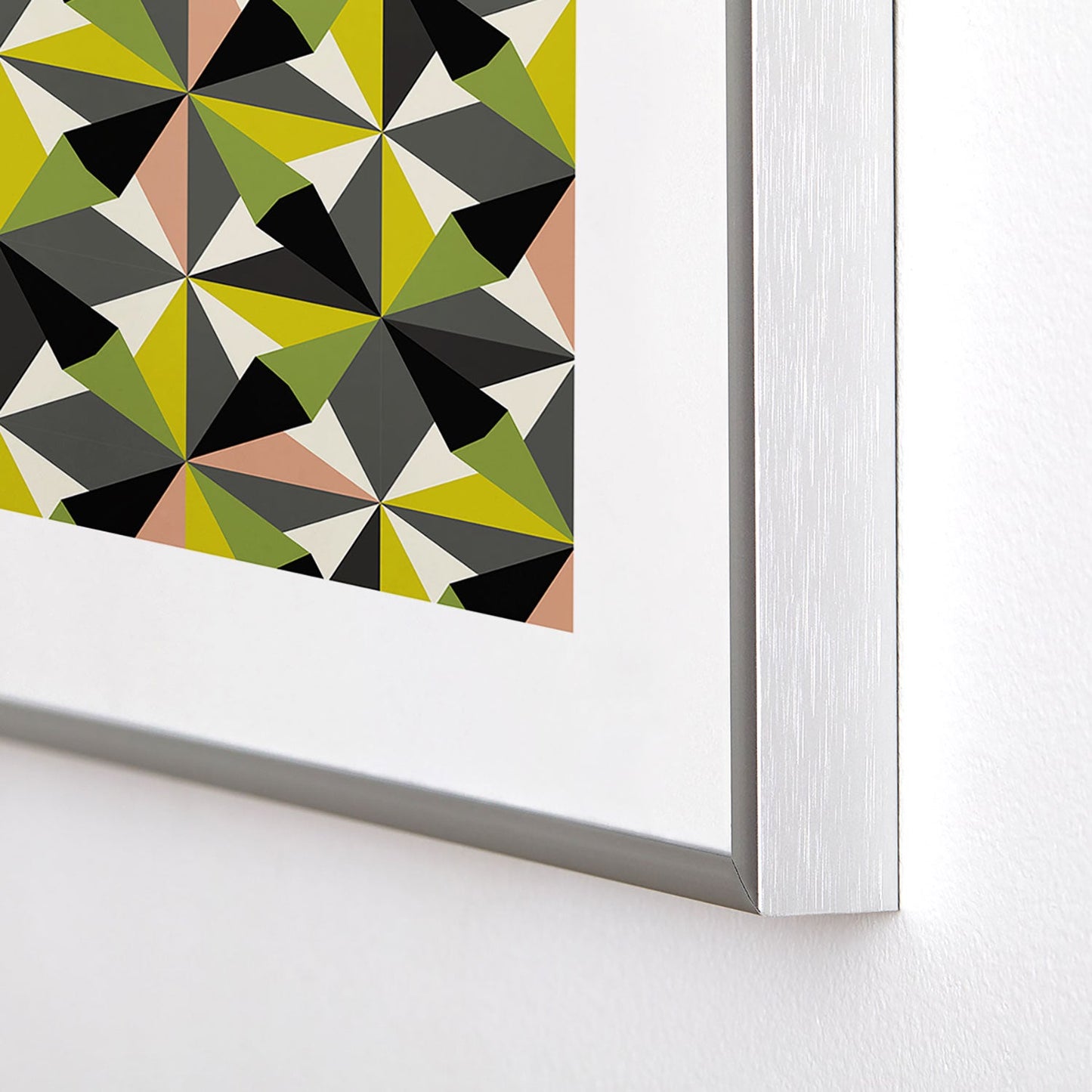 Mirimo Bosa Green Metal Framed Art Print