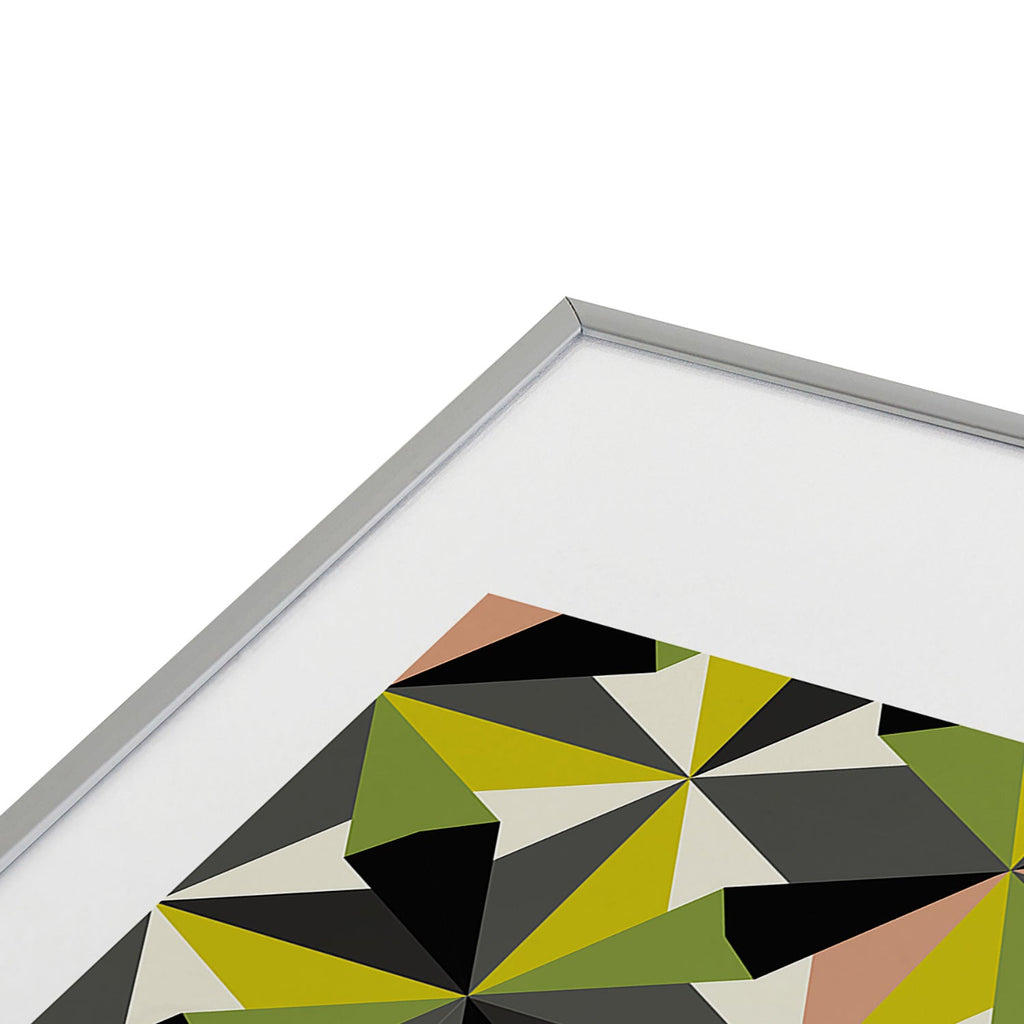 Mirimo Bosa Green Metal Framed Art Print