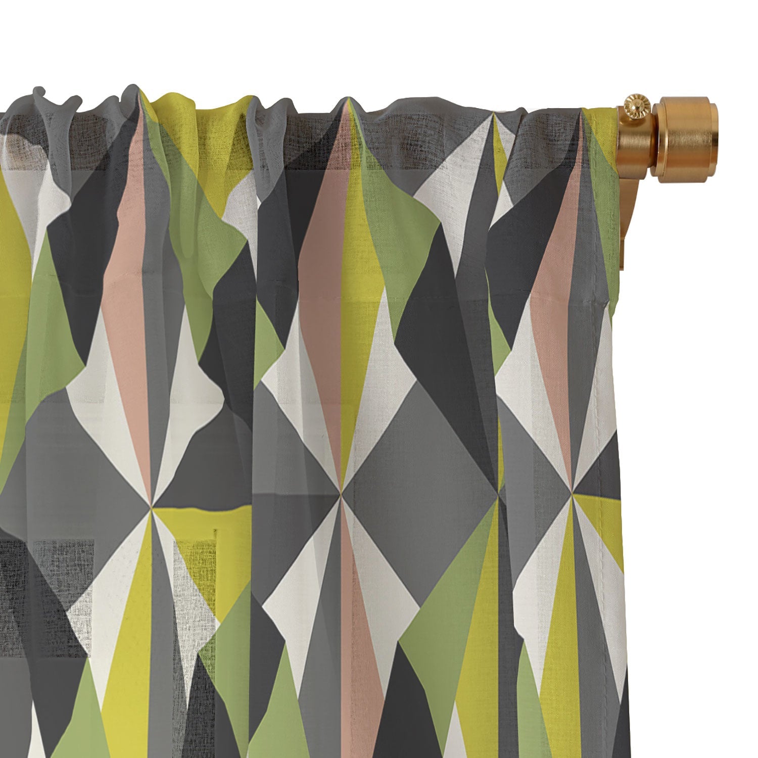 Mirimo Bosa Green Sheer Window Curtain