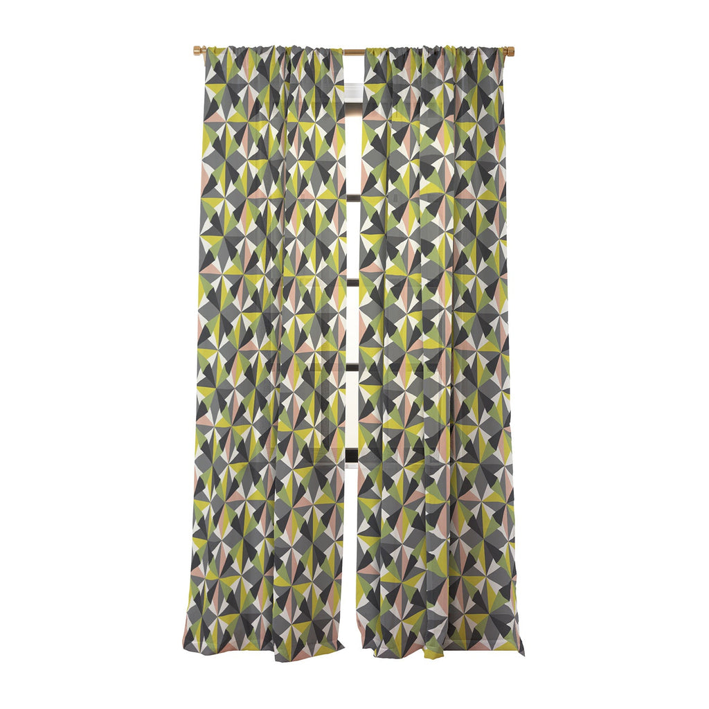 Mirimo Bosa Green Sheer Window Curtain