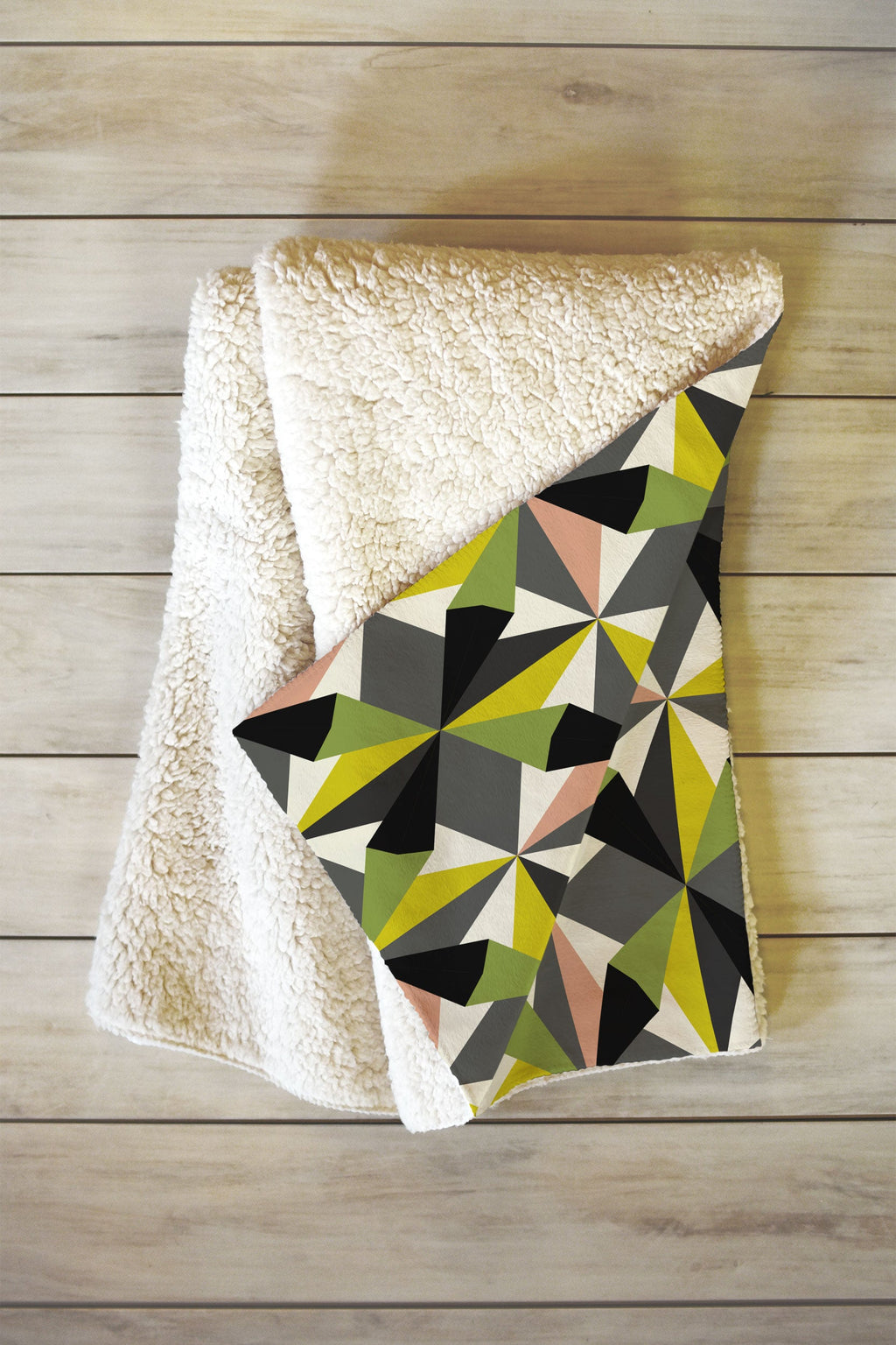 Mirimo Bosa Green Fleece Throw Blanket