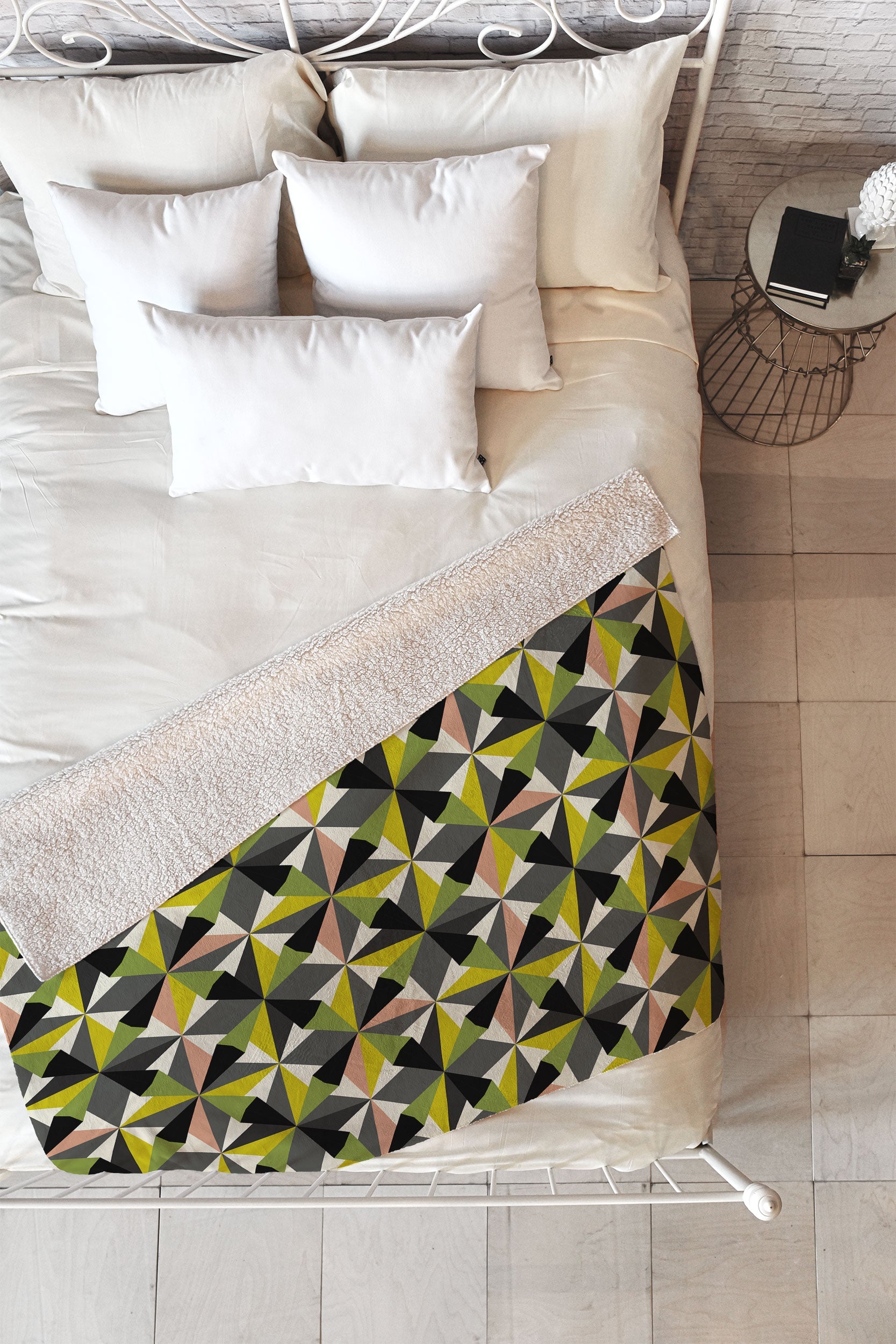 Mirimo Bosa Green Fleece Throw Blanket
