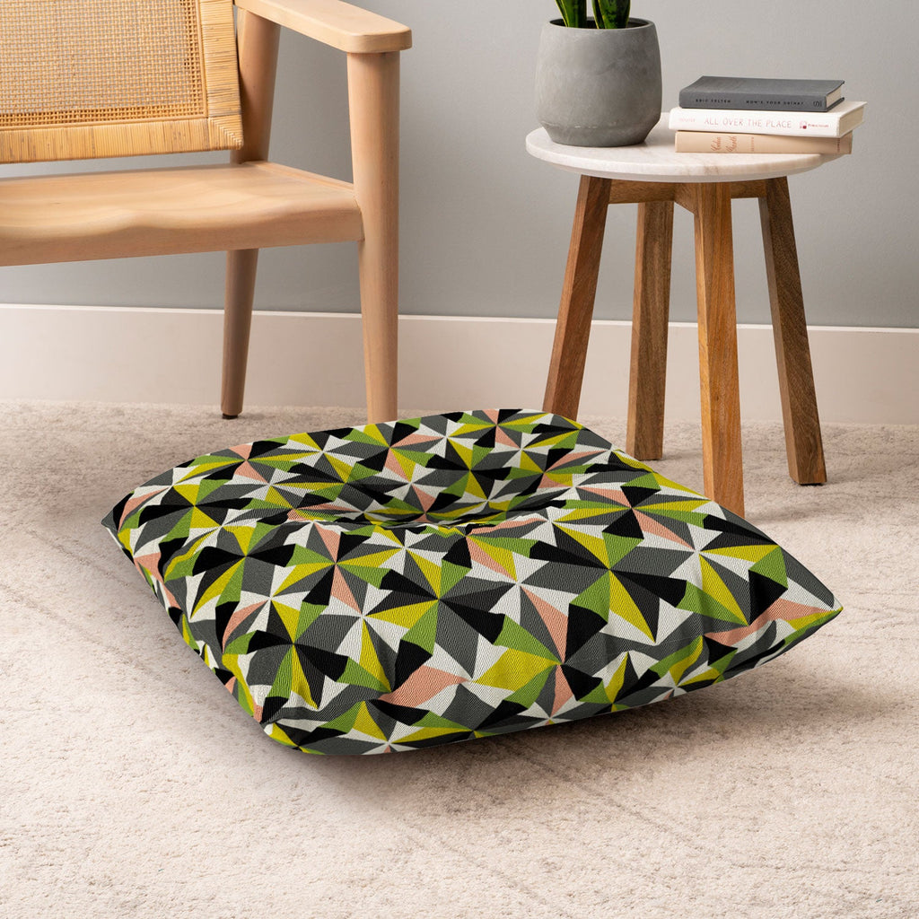 Mirimo Bosa Green Floor Pillow Square