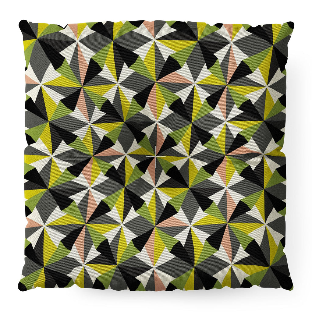 Mirimo Bosa Green Floor Pillow Square