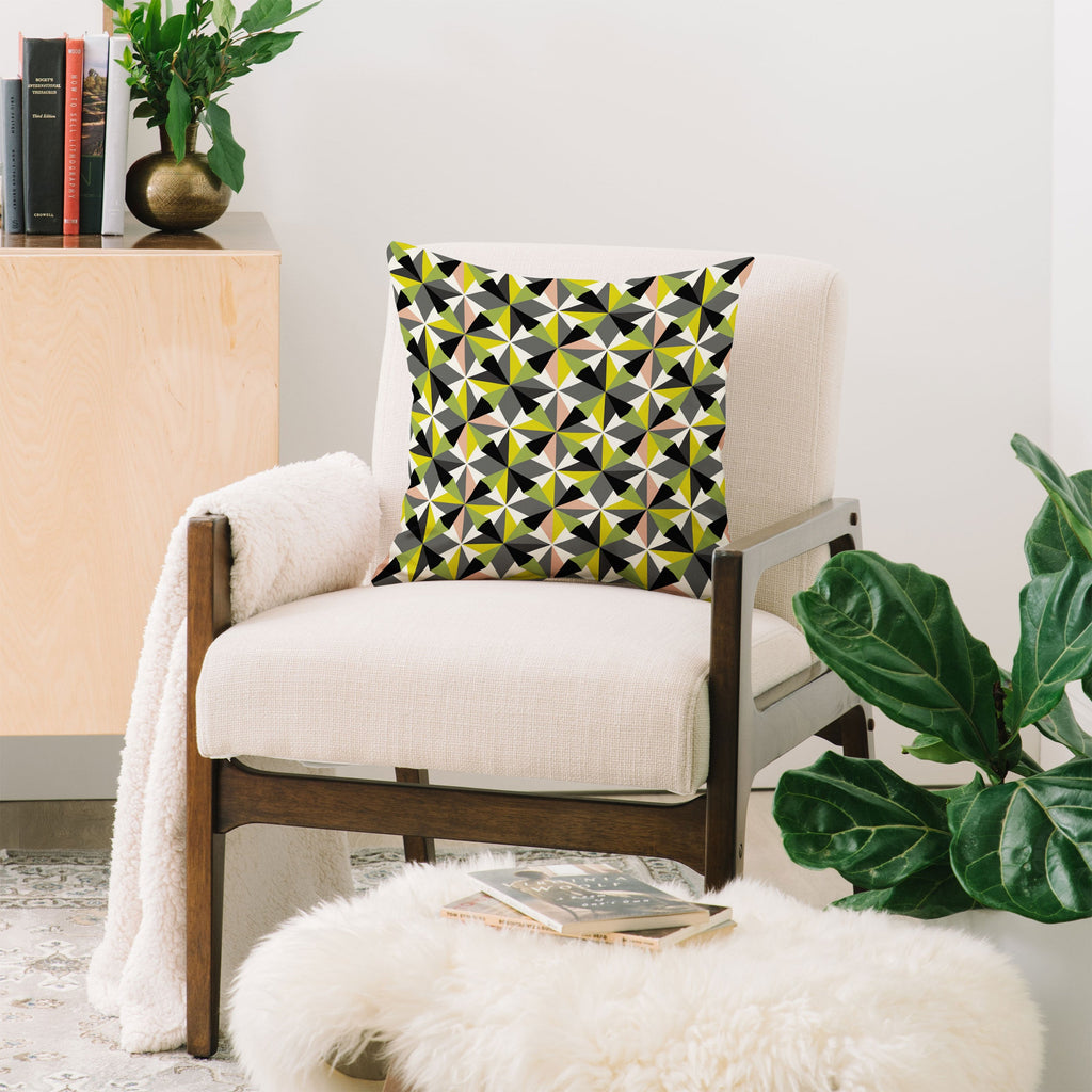 Mirimo Bosa Green Throw Pillow