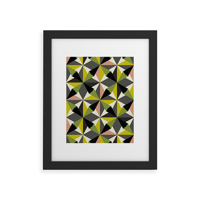 Mirimo Bosa Green Framed Art Print