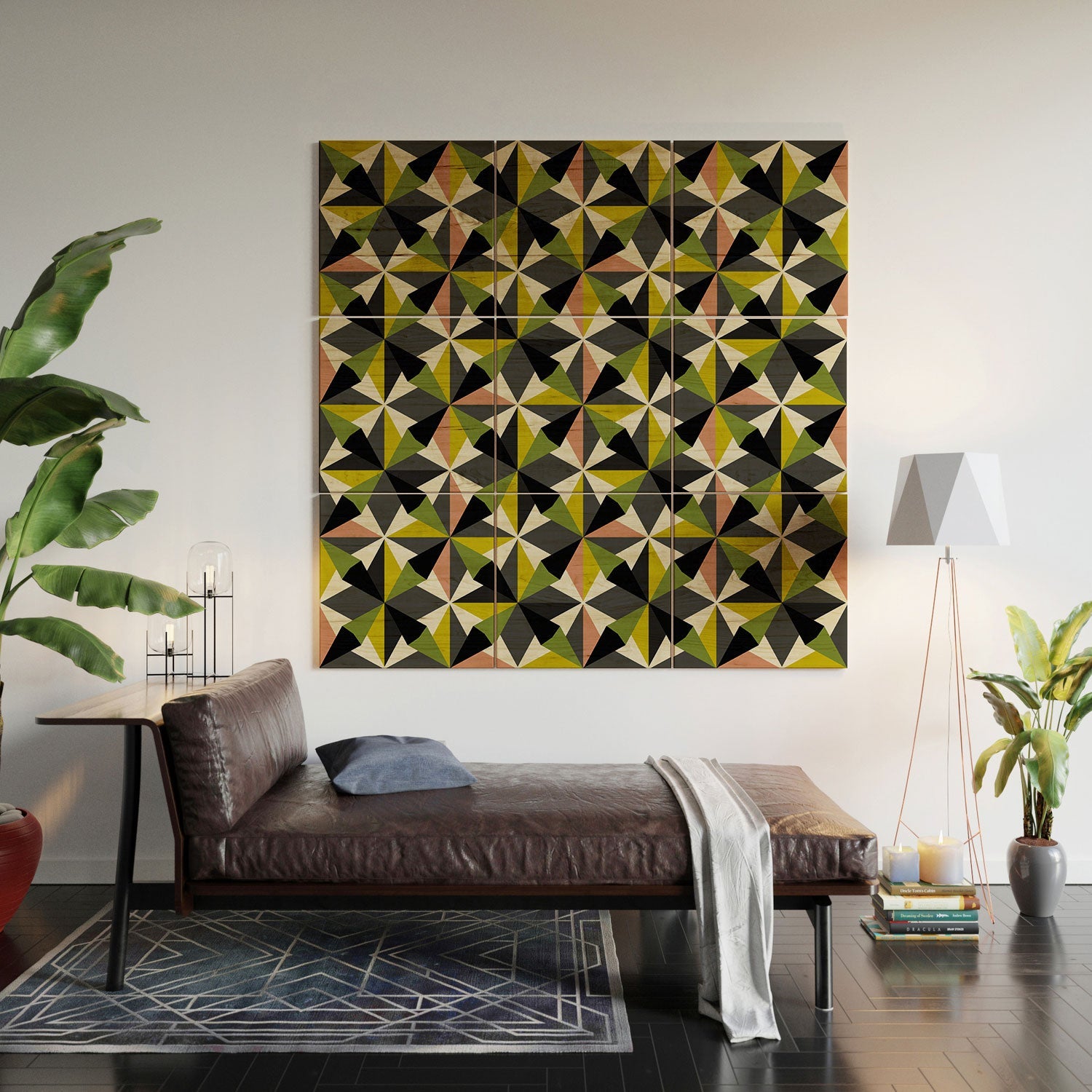 Mirimo Bosa Green Wood Wall Mural