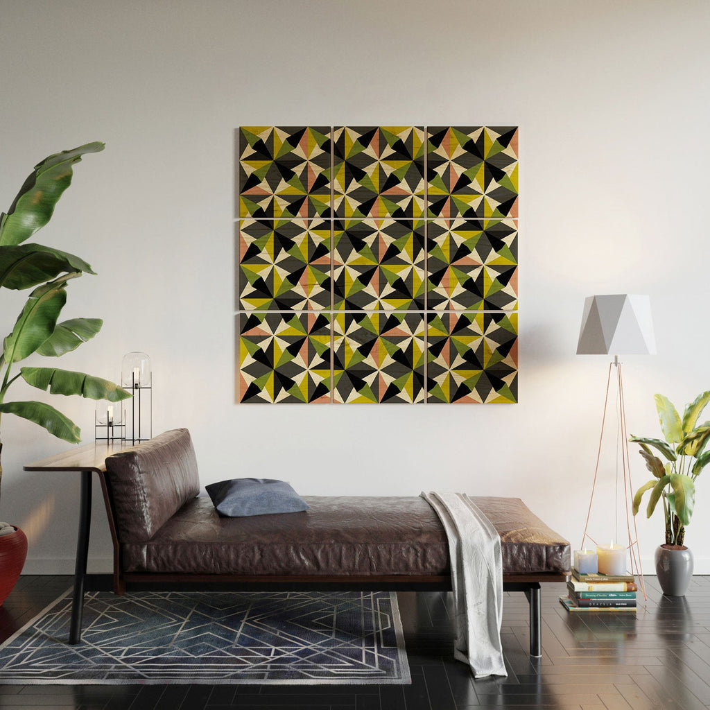 Mirimo Bosa Green Wood Wall Mural
