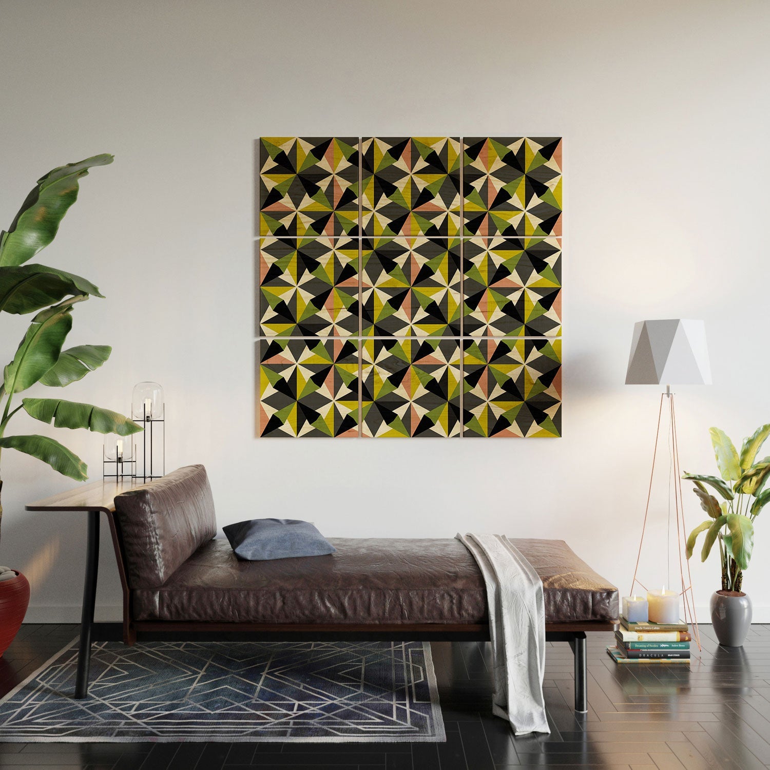 Mirimo Bosa Green Wood Wall Mural