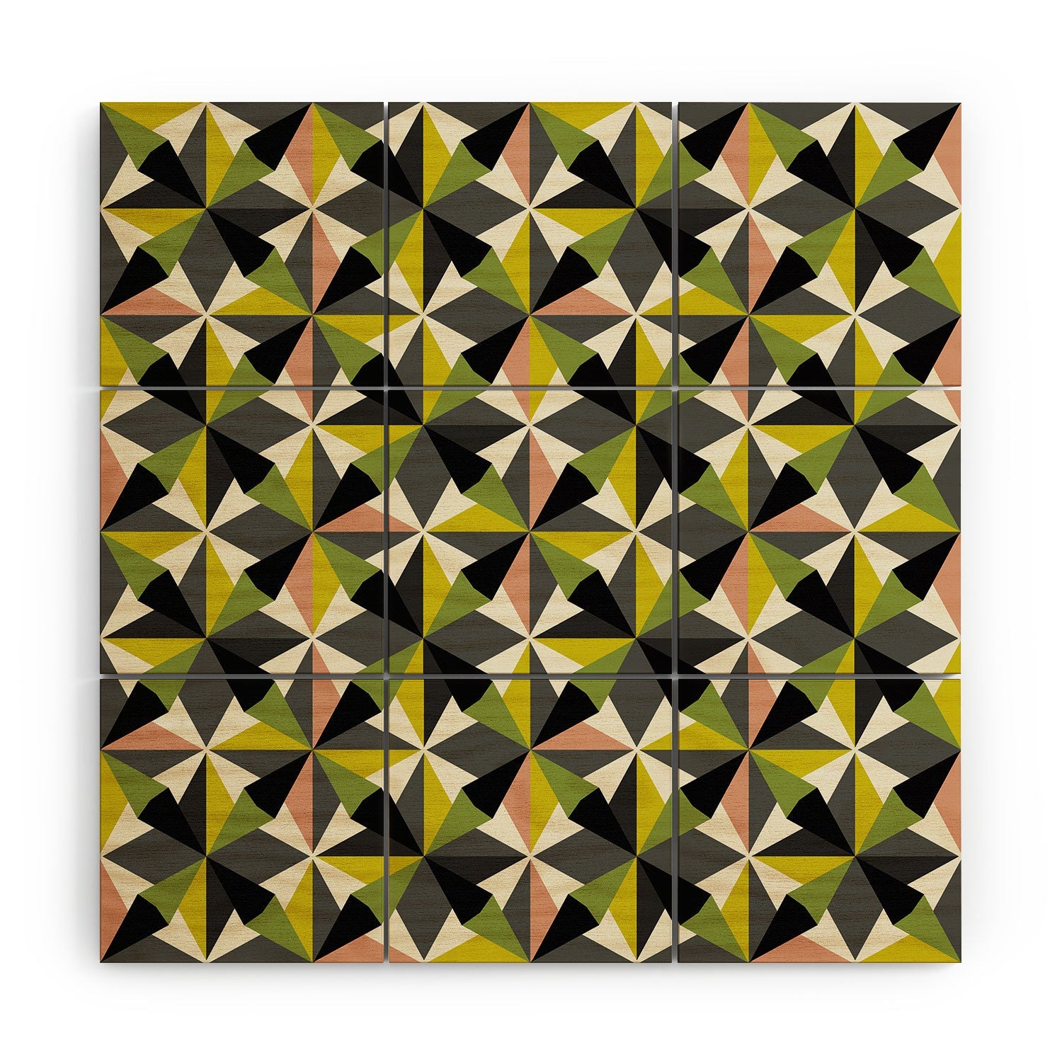 Mirimo Bosa Green Wood Wall Mural