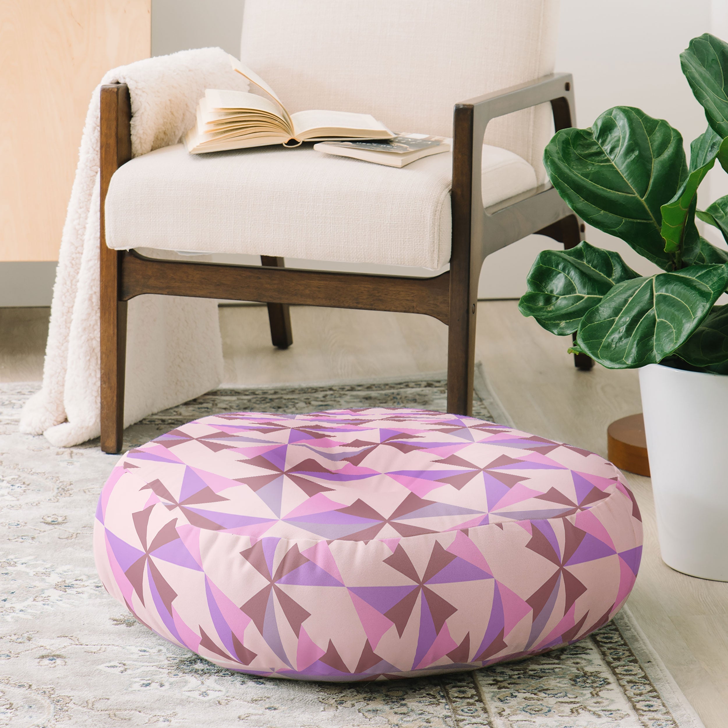 Mirimo Bosa Rosado Floor Pillow Round
