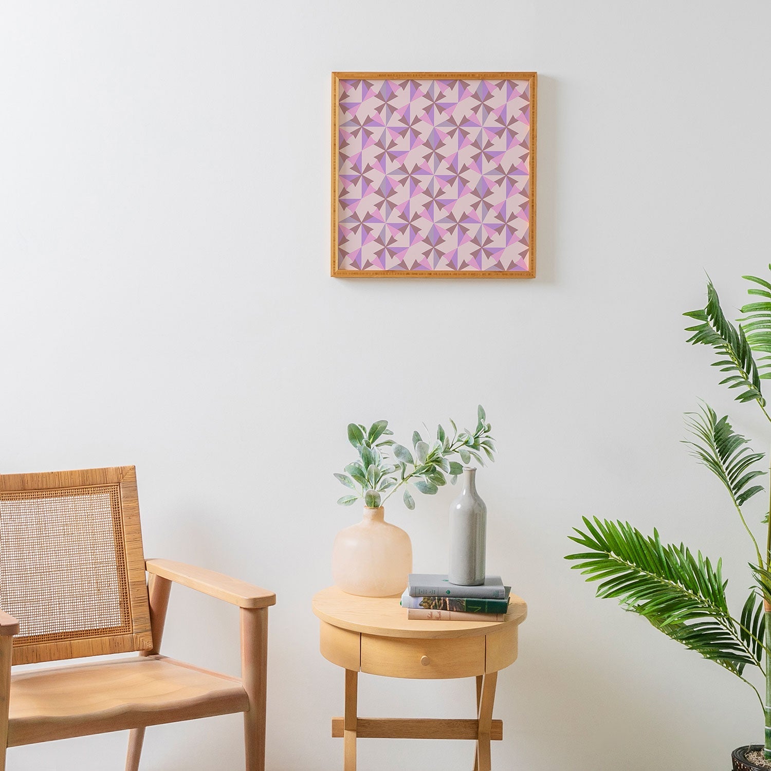 Mirimo Bosa Rosado Framed Wall Art