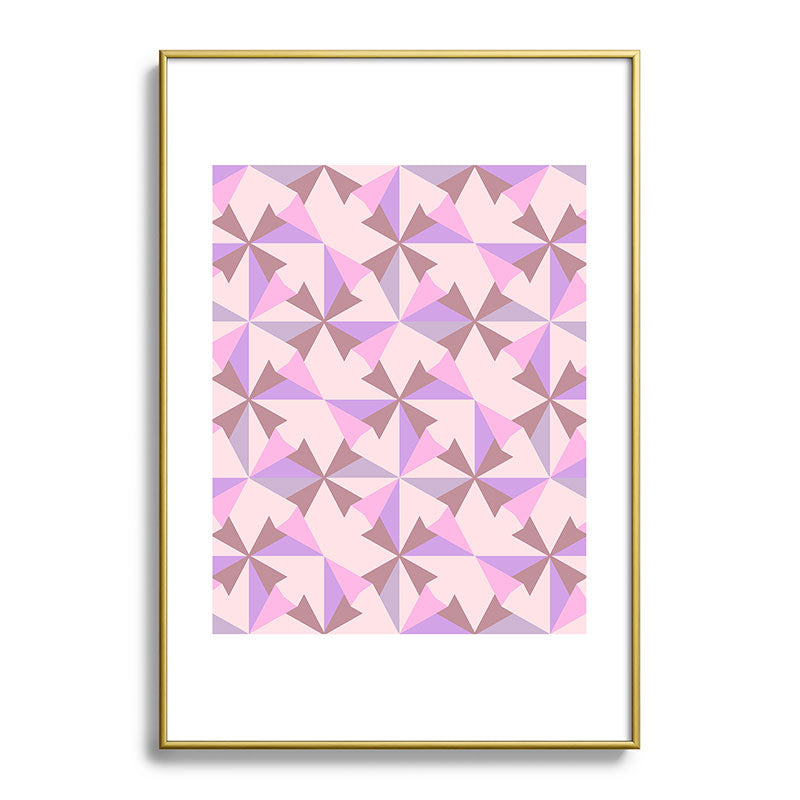 Mirimo Bosa Rosado Metal Framed Art Print