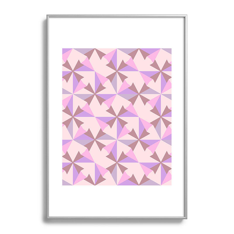 Mirimo Bosa Rosado Metal Framed Art Print