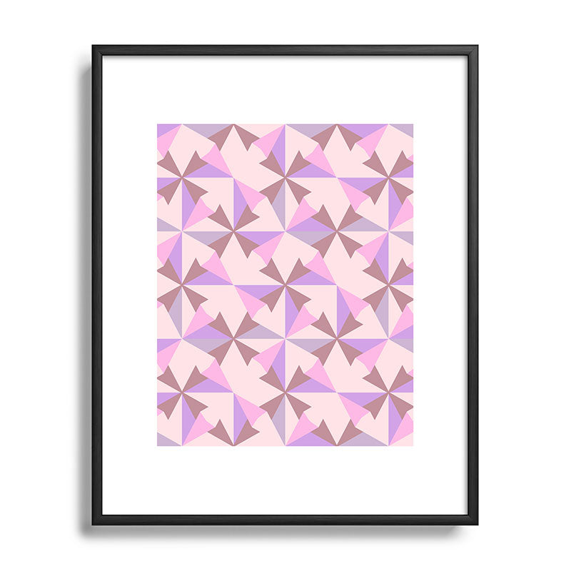Mirimo Bosa Rosado Metal Framed Art Print
