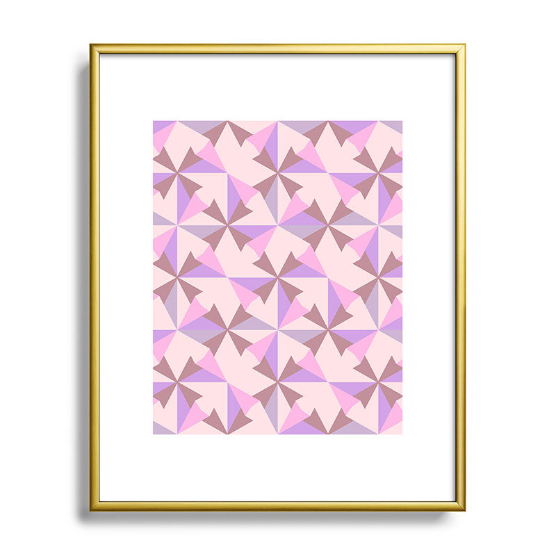 Mirimo Bosa Rosado Metal Framed Art Print