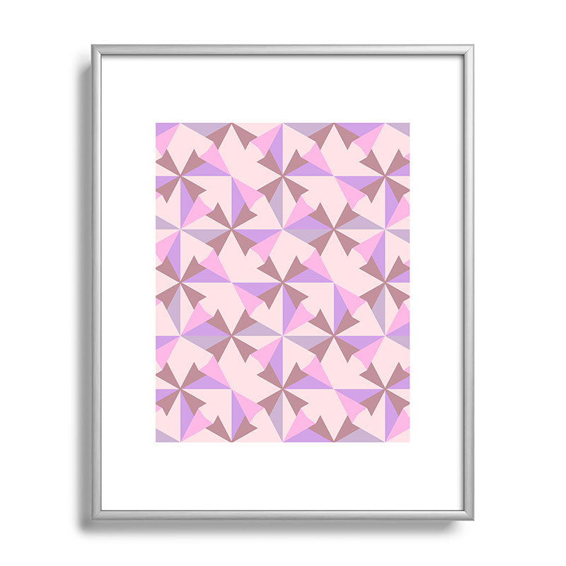 Mirimo Bosa Rosado Metal Framed Art Print