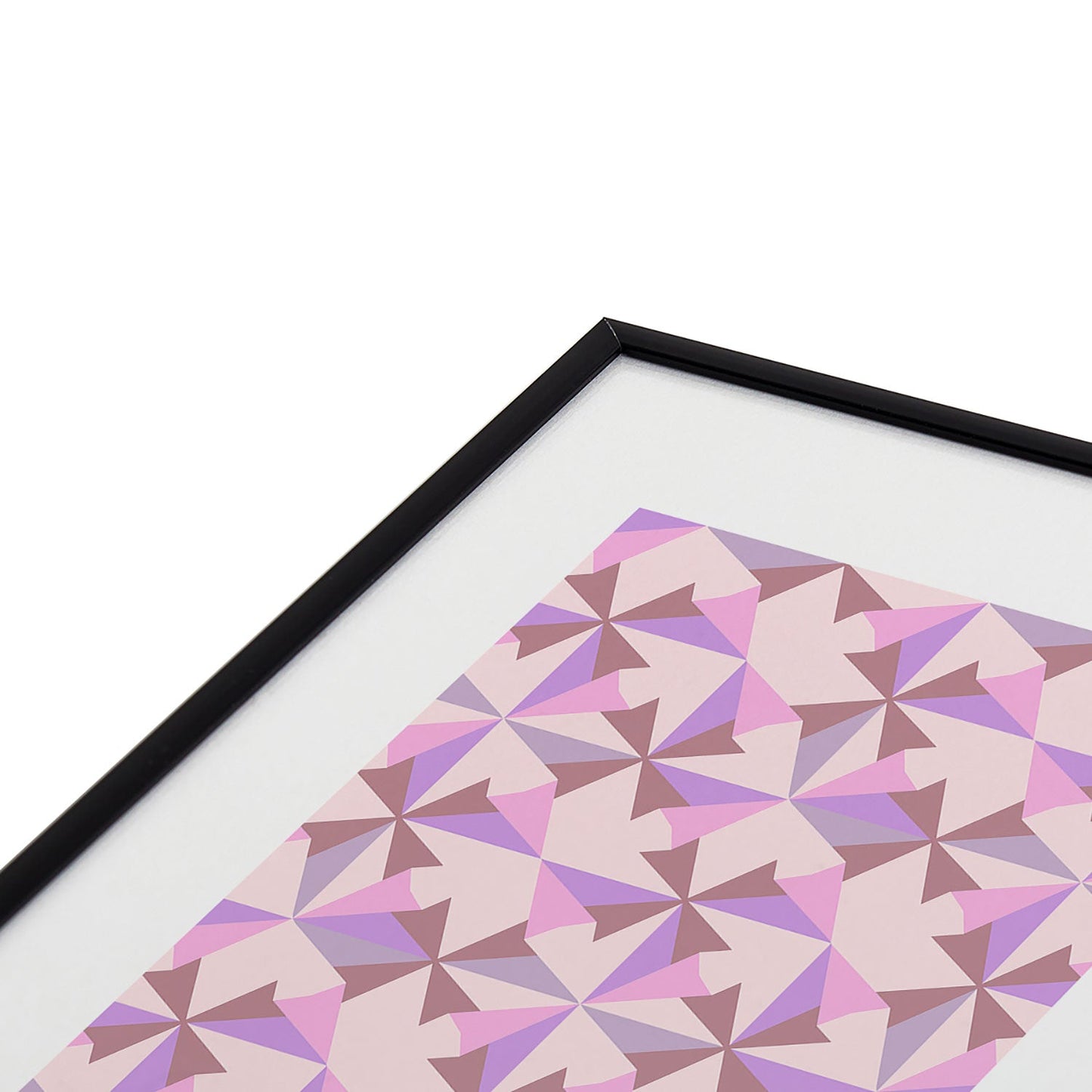 Mirimo Bosa Rosado Metal Framed Art Print