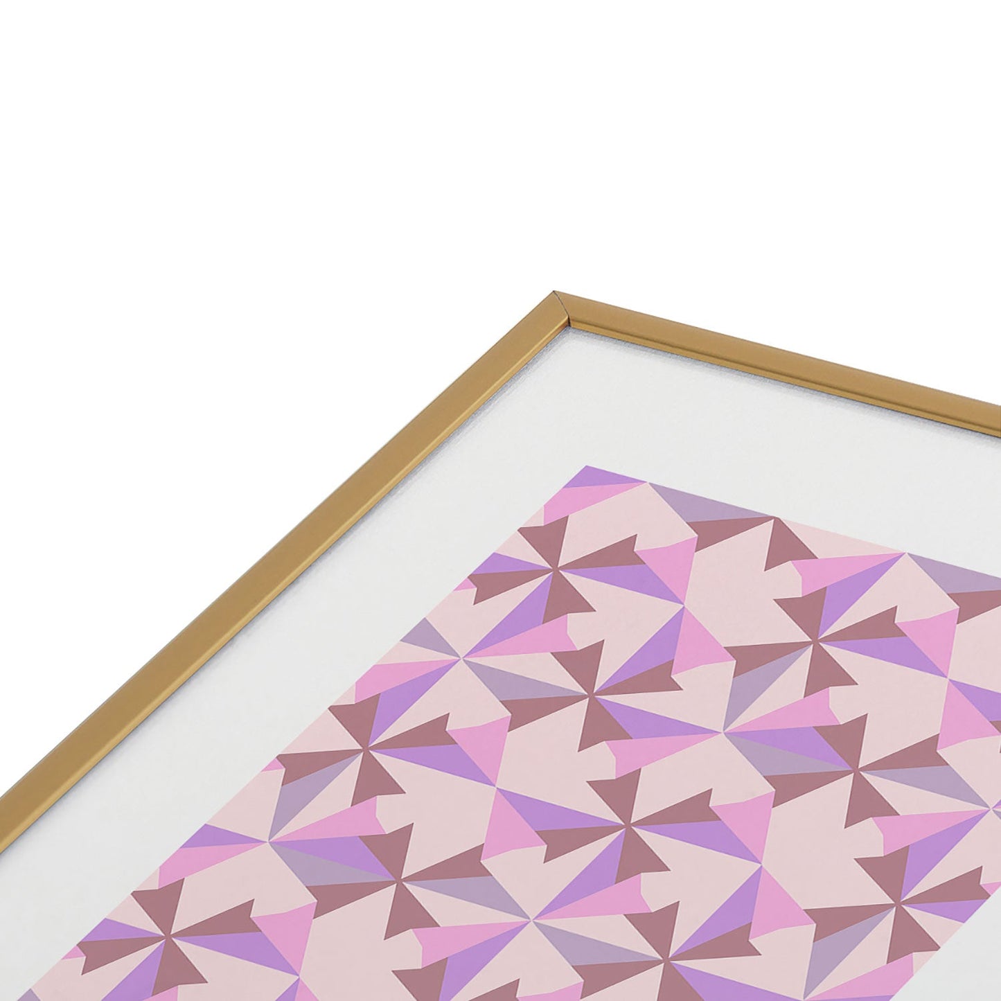 Mirimo Bosa Rosado Metal Framed Art Print