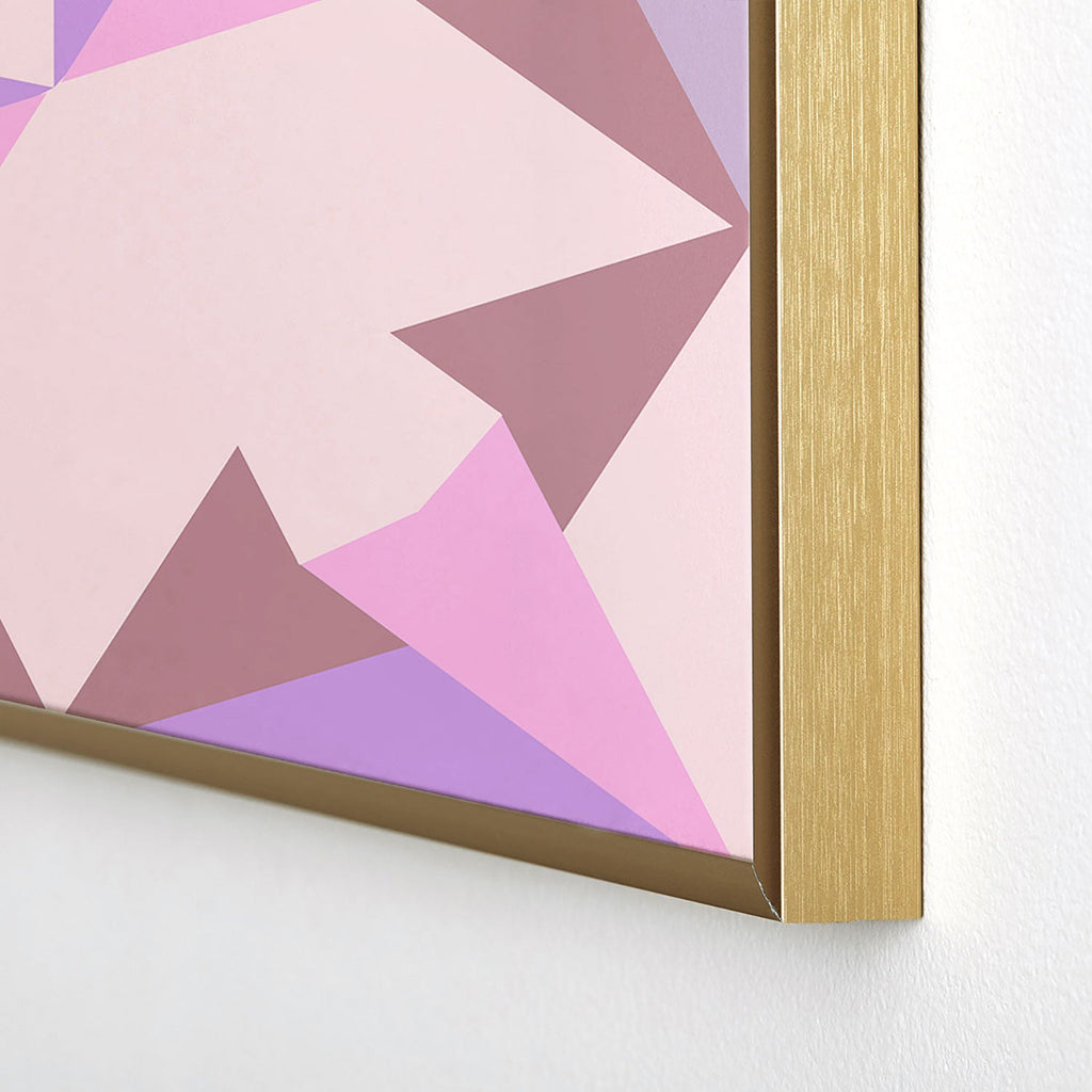Mirimo Bosa Rosado Square Metal Framed Art Print