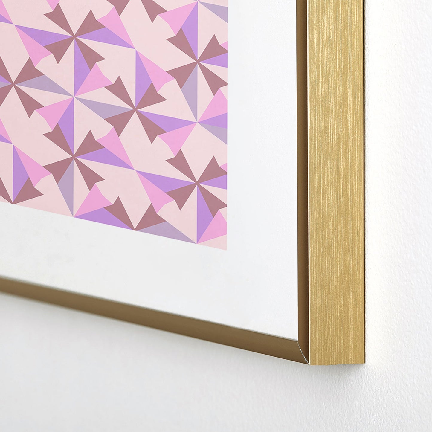 Mirimo Bosa Rosado Metal Framed Art Print