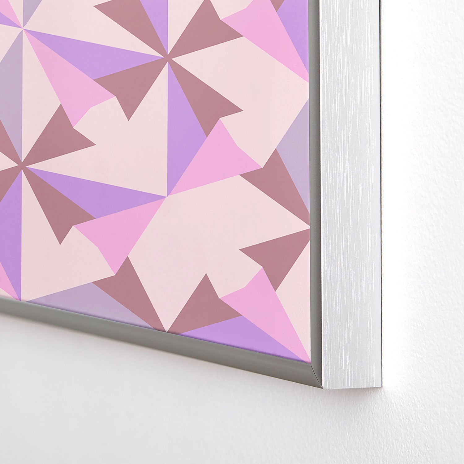 Mirimo Bosa Rosado Square Metal Framed Art Print