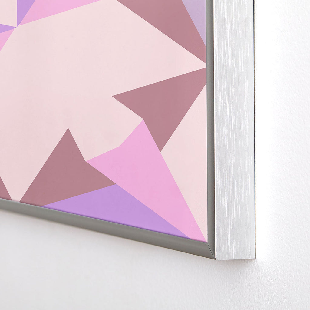 Mirimo Bosa Rosado Square Metal Framed Art Print