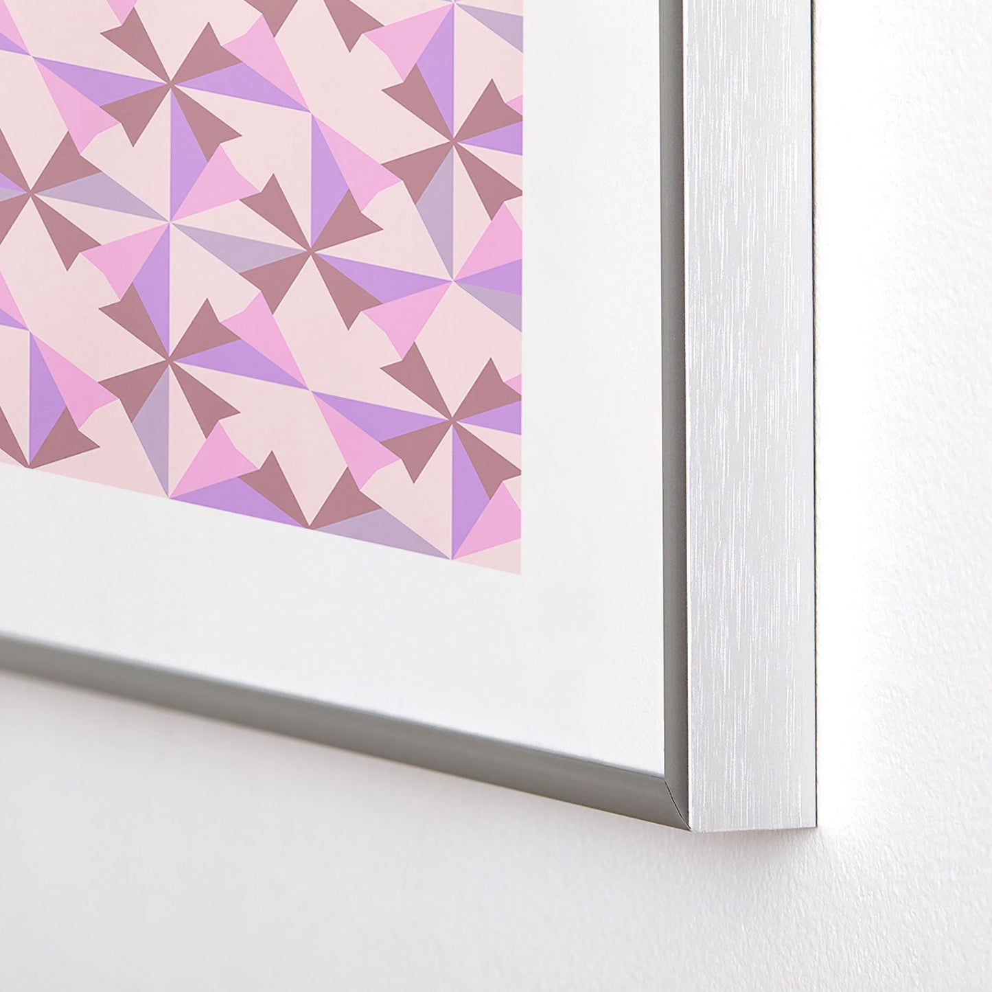 Mirimo Bosa Rosado Metal Framed Art Print