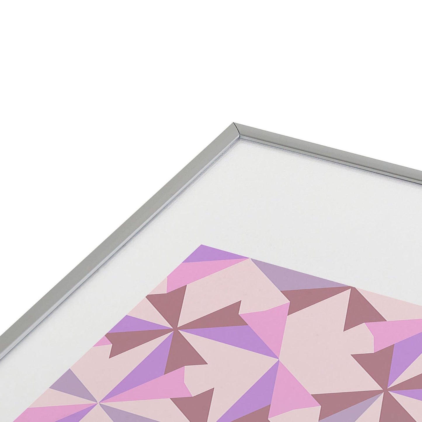 Mirimo Bosa Rosado Metal Framed Art Print