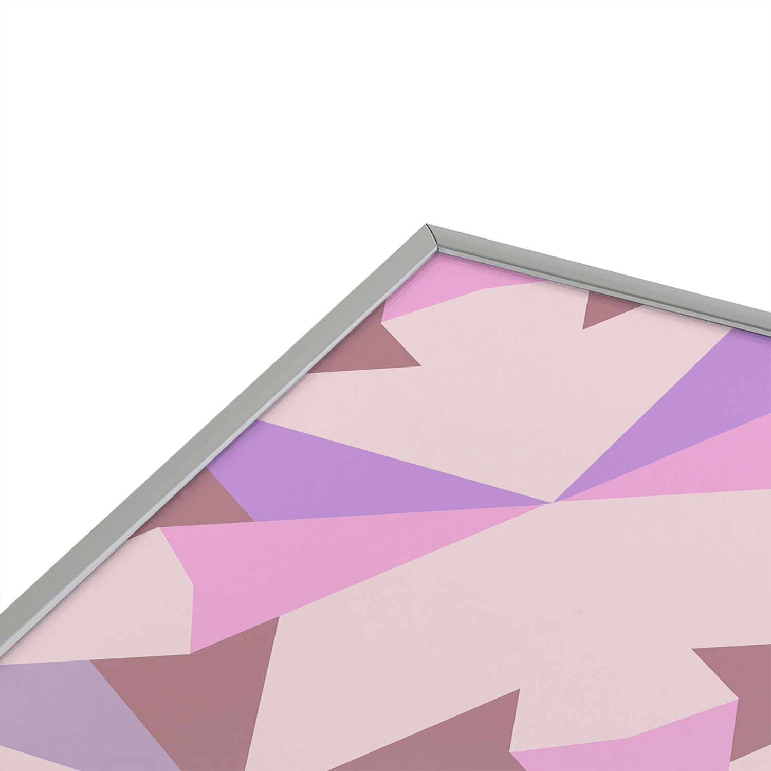 Mirimo Bosa Rosado Square Metal Framed Art Print